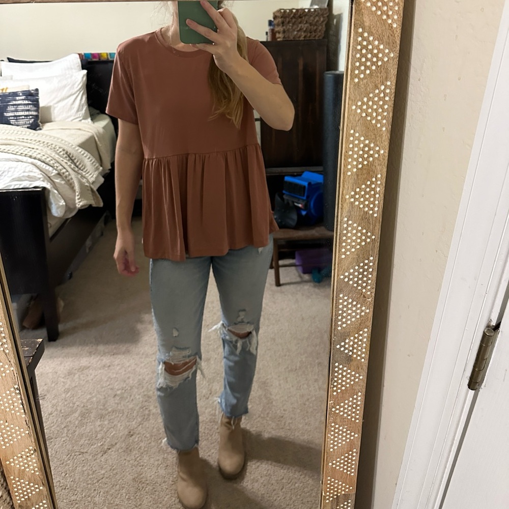 American Eagle Peplum Top, Size M, NWT